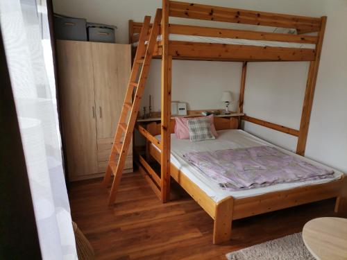 Dviaukštė lova arba lovos apgyvendinimo įstaigoje Malomszeg Apartman 3