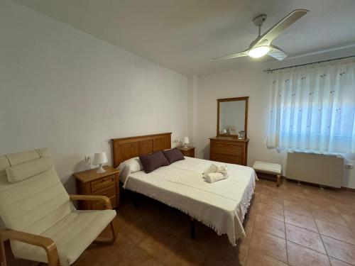 Łóżko lub łóżka w pokoju w obiekcie Estancia Sal Marina