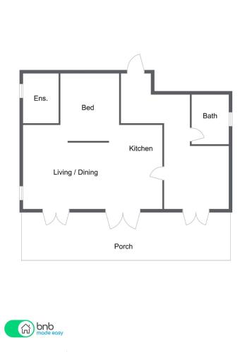 a floor plan of a house at Mortimer's Wines Studio - Adults Only Retreat in Orange