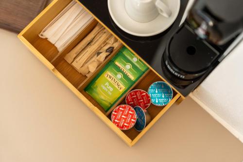 a box of poker chips in a table at Le camere sui colli in La Spezia
