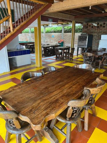 Restaurace v ubytování Eco Hotel La Selecta Pereira