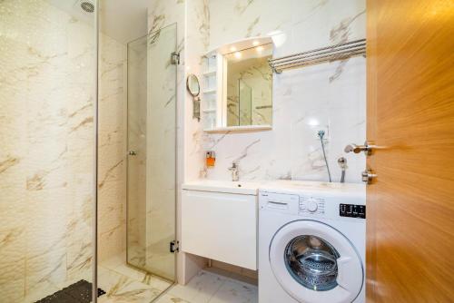 Koupelna v ubytování Apartments Lucija