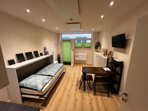 TV a/nebo společenská místnost v ubytování RMI1 - Apartment für Urlauber, Monteure - mit AC und Infrarotheizung