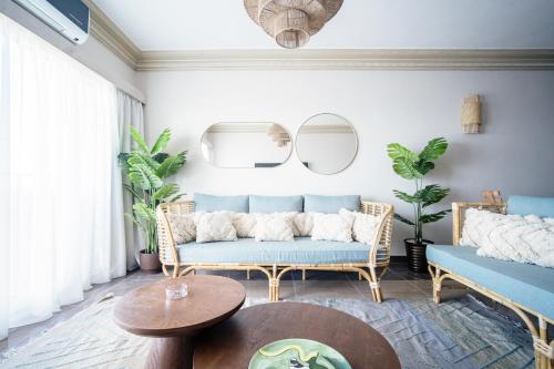 Posezení v ubytování Nabeel Homes Boutique Hotel