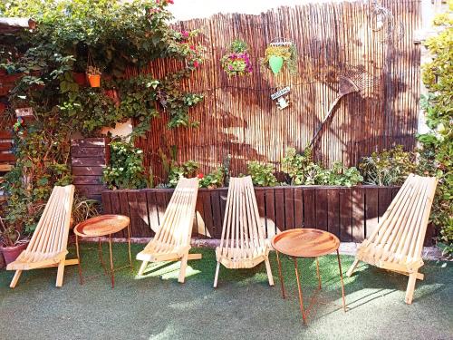 Κήπος έξω από το Hostel Estacion Mendoza