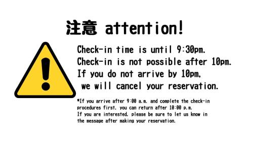 a sign that says check in time is until at Giappo Franca Kyoto in Kyoto