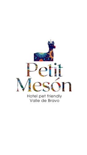 a goat logo with the title logo for a pet restaurant at Petit Mesón (Pet Friendly Hotel) in Valle de Bravo