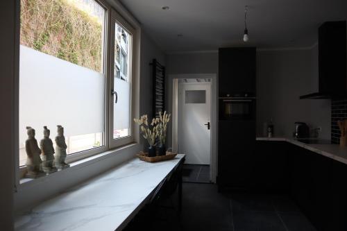 Kuchyň nebo kuchyňský kout v ubytování De Stadsoase Tilburg