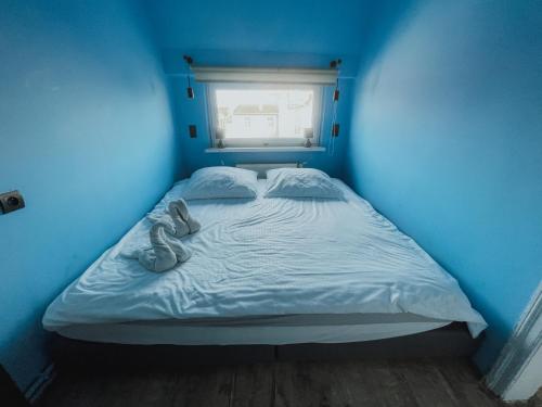Cama o camas de una habitación en Central Sopot