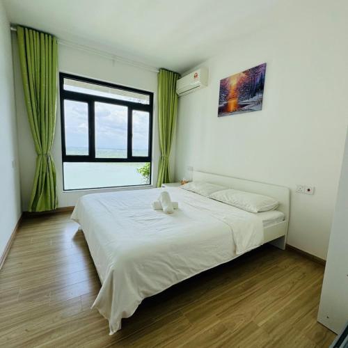 Katil atau katil-katil dalam bilik di Seaview 2B1R 4pax Condo Forest City 1G-2105