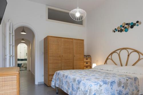 En eller flere senge i et værelse på Casa Flavia Positano Center - 5 minutes to beach and 4 Air conditioning