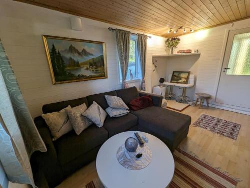 Χώρος καθιστικού στο Senja - Charming cottage by the sea with terrace and fantastic view