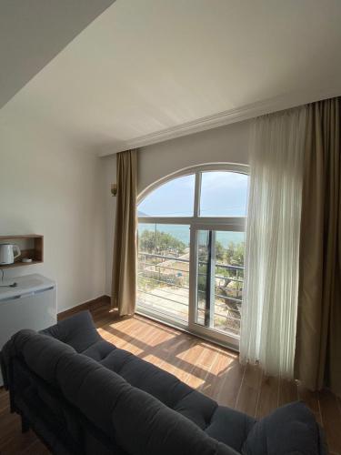 Χώρος καθιστικού στο Iskele park Butik Otel