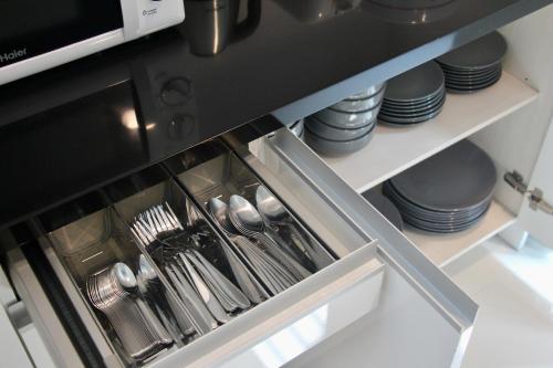 Una cocina o zona de cocina en Entire 3BR Townhome, Pool, Sukhumvit, BTS&MRT Asok