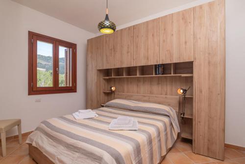 Postel nebo postele na pokoji v ubytování Villetta Girgolu