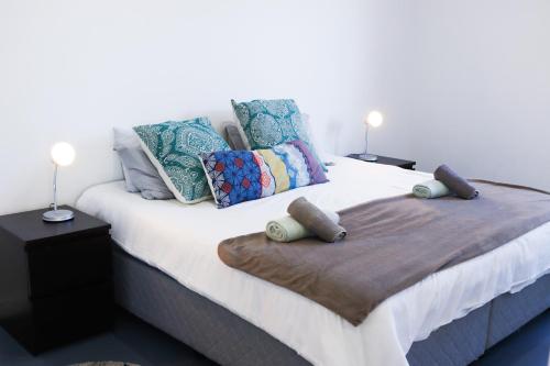 Кровать или кровати в номере Ocean View - The Villa