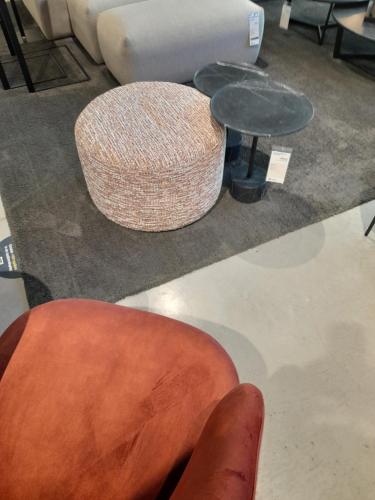 une chambre avec un canapé, une table et un pied dans l'établissement Business Accommodation 'Flow' Nomad, à Geel