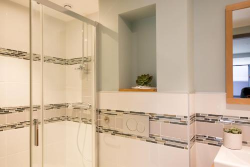 Koupelna v ubytování Gîte L'Escale des Aulnes