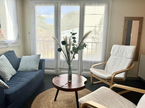 Appartement rénové à Fouesnant, 4 pers. à 50m de la plage de Cap Coz, parking privé - FR-1-481-155