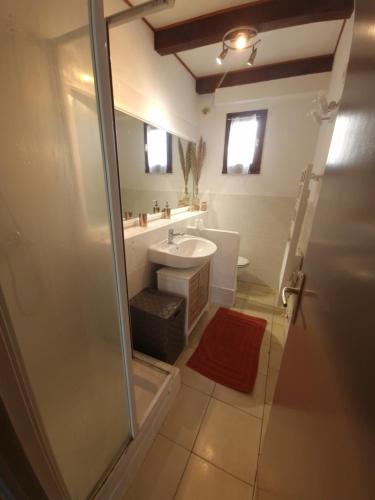 Et badeværelse på Villa Frati