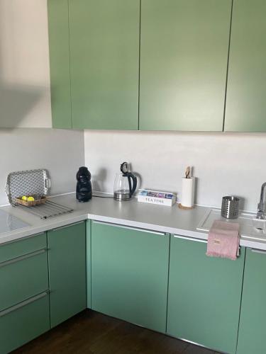 Kuchyň nebo kuchyňský kout v ubytování Apartman pri Radnici
