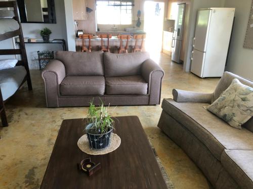 A seating area at Sanctuary Life Guest Farm