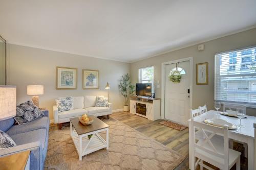 a living room with a couch and a table at Holiday Isle Yacht Club in Fort Lauderdale
