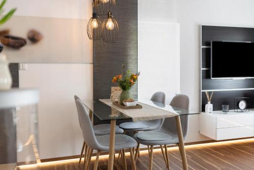 Χώρος καθιστικού στο Ferienwohnung Mittenglück