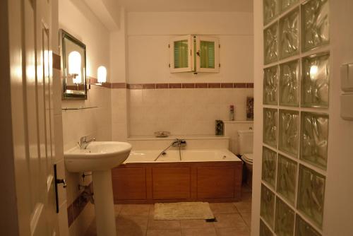 Baðherbergi á Lefki Sea View, Ithaca