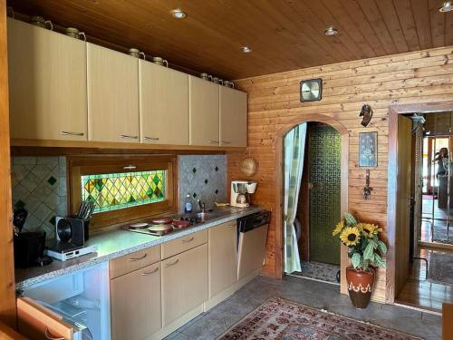 A kitchen or kitchenette at Naturidyll am See zu vermieten