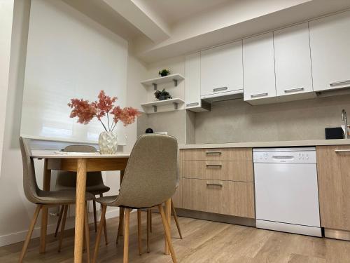 Η κουζίνα ή μικρή κουζίνα στο El BURGO DE OSMA APARTAMENTO VILLA BAGH 2