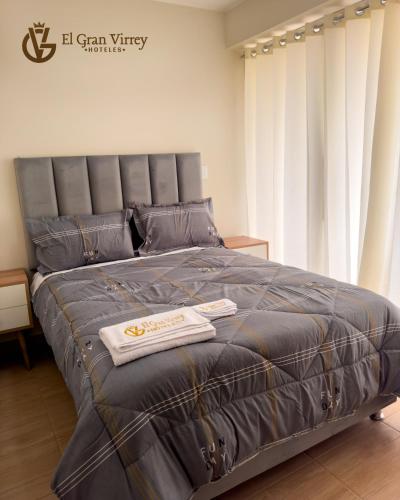 Postel nebo postele na pokoji v ubytování Hoteles El Gran Virrey