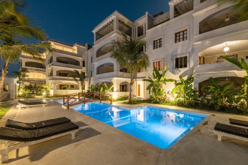 Bazén v ubytování Dolce Vita Watamu Apartments nebo v jeho okolí