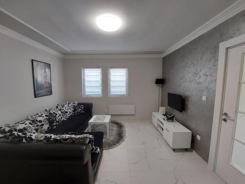 TV a/nebo společenská místnost v ubytování D&N Apartman