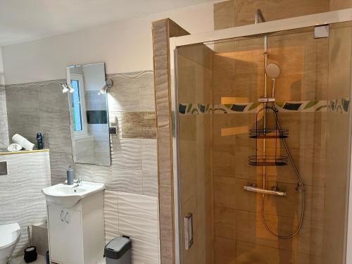 Kúpeľňa v ubytovaní Villa na Dolnej