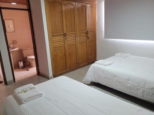 Ένα ή περισσότερα κρεβάτια σε δωμάτιο στο CASA MERCY