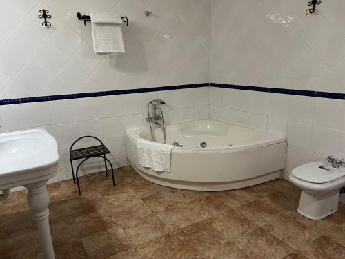 Koupelna v ubytování Hotel A Posada