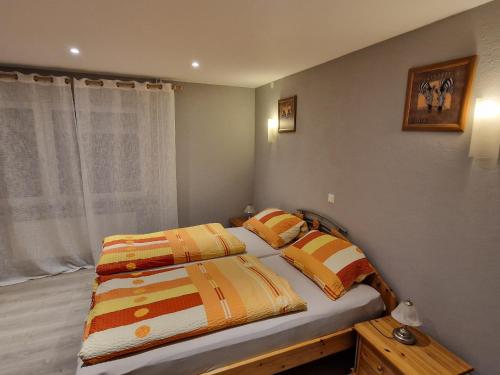 Katil atau katil-katil dalam bilik di Ferienwohnung Bacharach