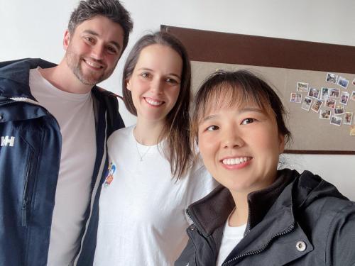 a man and a woman posing for a picture at Easy House in Zhangjiajie