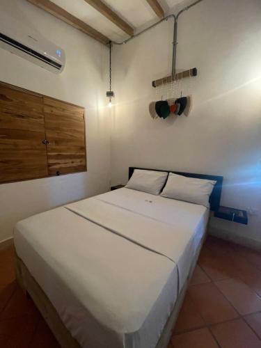 Finca Hotel el Valhallaにあるベッド
