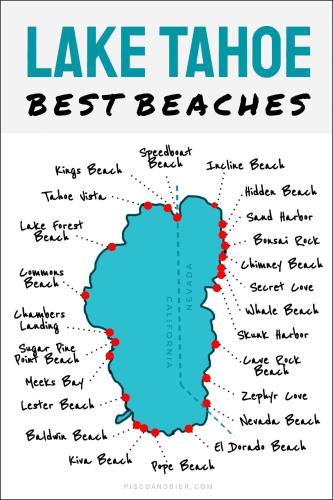 a map of lake tahoe best beaches at Cozy Designer Decorated Cabin Near Slopes Fireplace Peekaboo Lakeview in Carnelian Bay