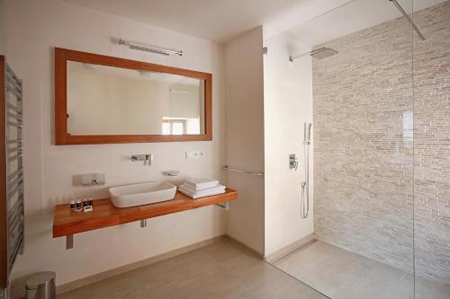 Koupelna v ubytování Penzion Dobré Časy