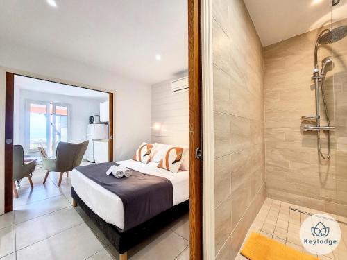 Ένα μπάνιο στο Les Balcons du Sud - Studios de 35 m2 - Les Avirons