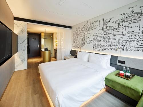 Ліжко або ліжка в номері CitiGO Hotel X Zhangjiang Shanghai