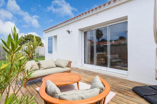 Maison pour 4 - jardin - 600m de la plage