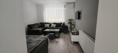 a living room with a couch and a table at Apartman Stanković in Odžaci