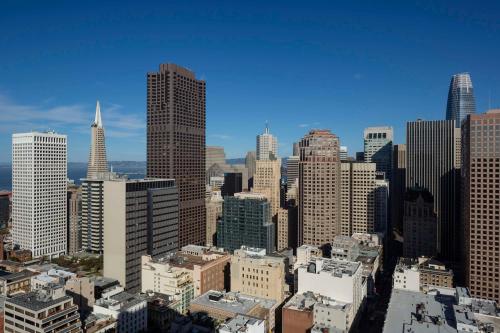 a view of a large city with tall buildings at Grand Hyatt San Francisco Union Square in San Francisco