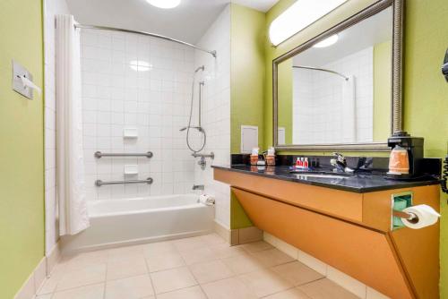 A bathroom at Econo Lodge Moss Point - Pascagoula