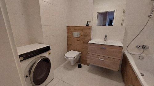 Koupelna v ubytování Excellent apartments in Łódź