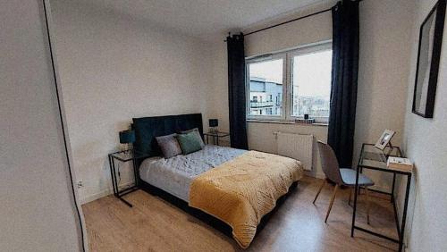 Postel nebo postele na pokoji v ubytování Excellent apartments in Łódź